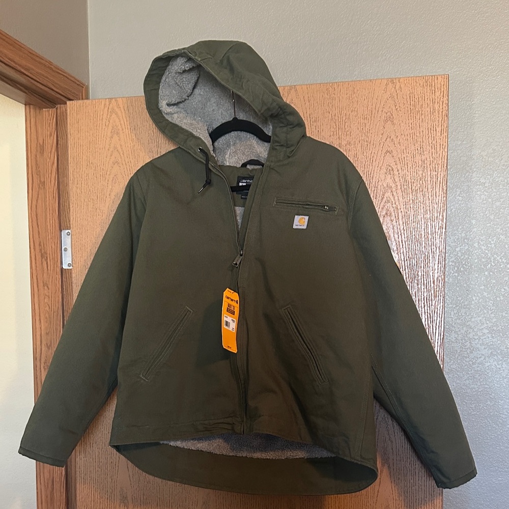 Carhartt Forest Green Hooded Jacket NWT